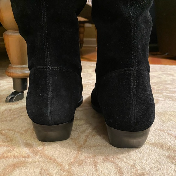 Marc Fisher Ltd Boots, Black Suede Size 7.5 - Picture 6 of 8